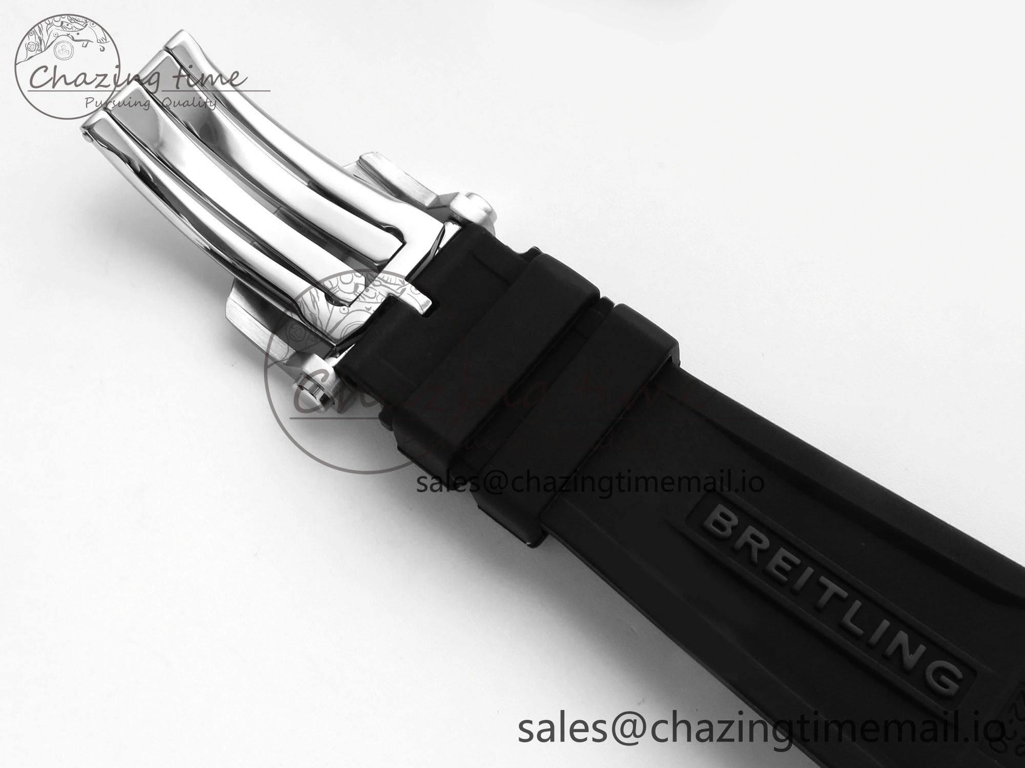 Sophisticated Chronomat B01 42mm SS RG TF 1:1 Best Edition Brown Dial on Black Rouleaux Strap A7750 V 5443