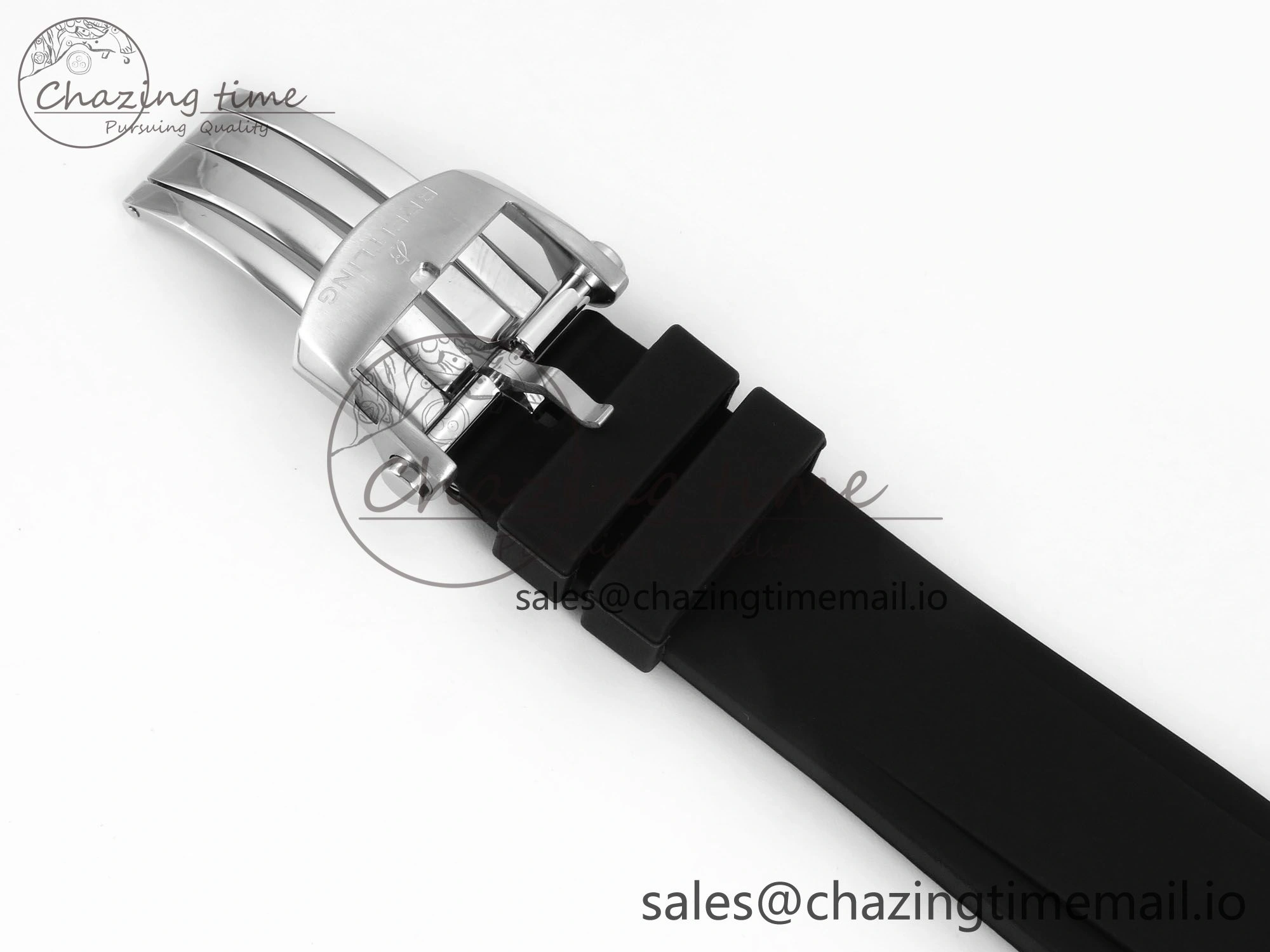 Chronomat B01 42mm SS RG TF 1:1 Best Edition Brown Dial on Black Rubber Strap A7750 V StreetReady 5454