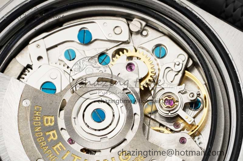 Chronomat B01 42mm SS RG TF 1:1 Best Edition Brown Dial on Black Rubber Strap A Reliable 5529