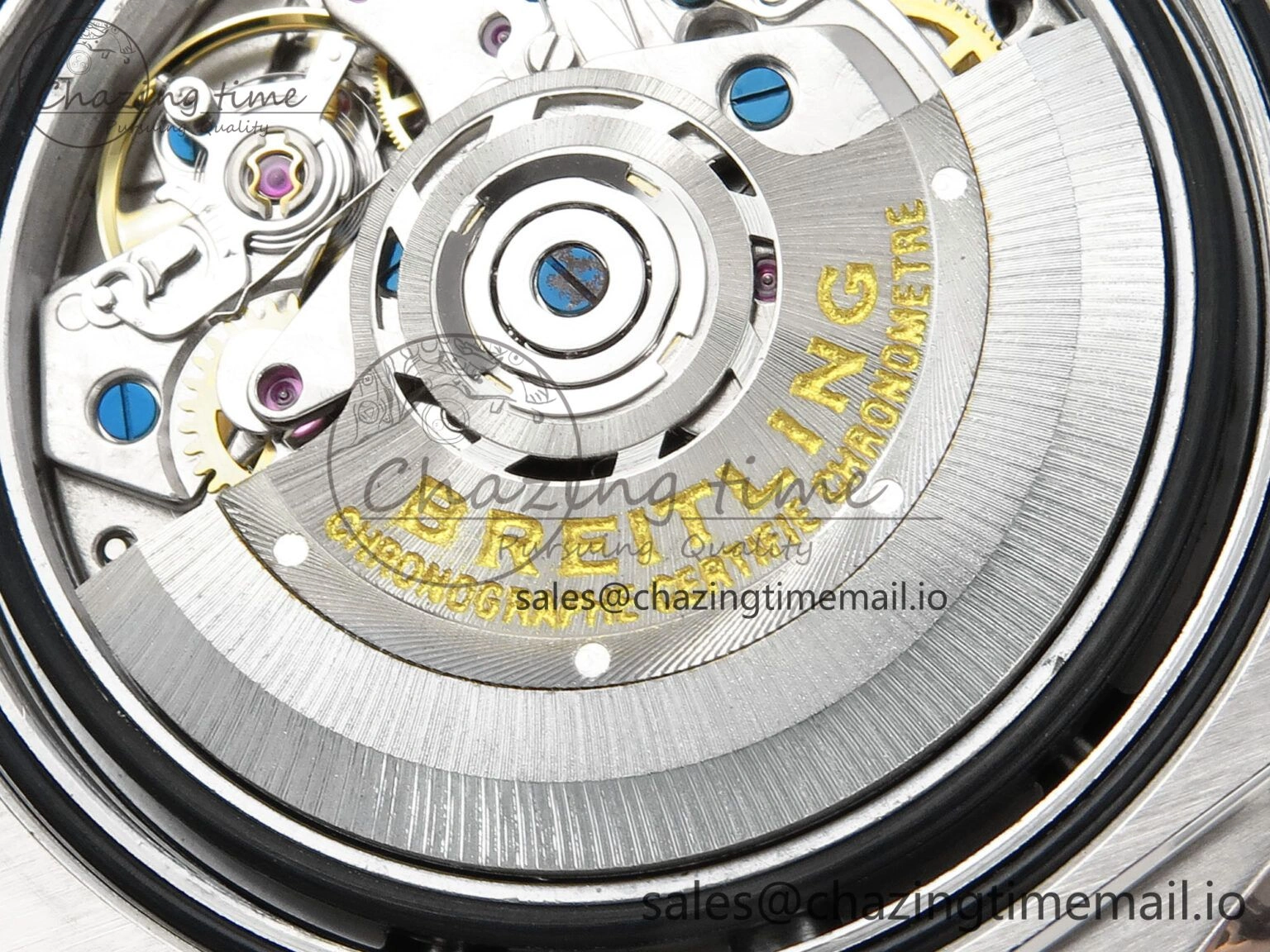 Modern Chronomat B01 44mm SS RG TF 1:1 Best Edition Brown Dial RG Bezel on SS RG Bracelet A 5462