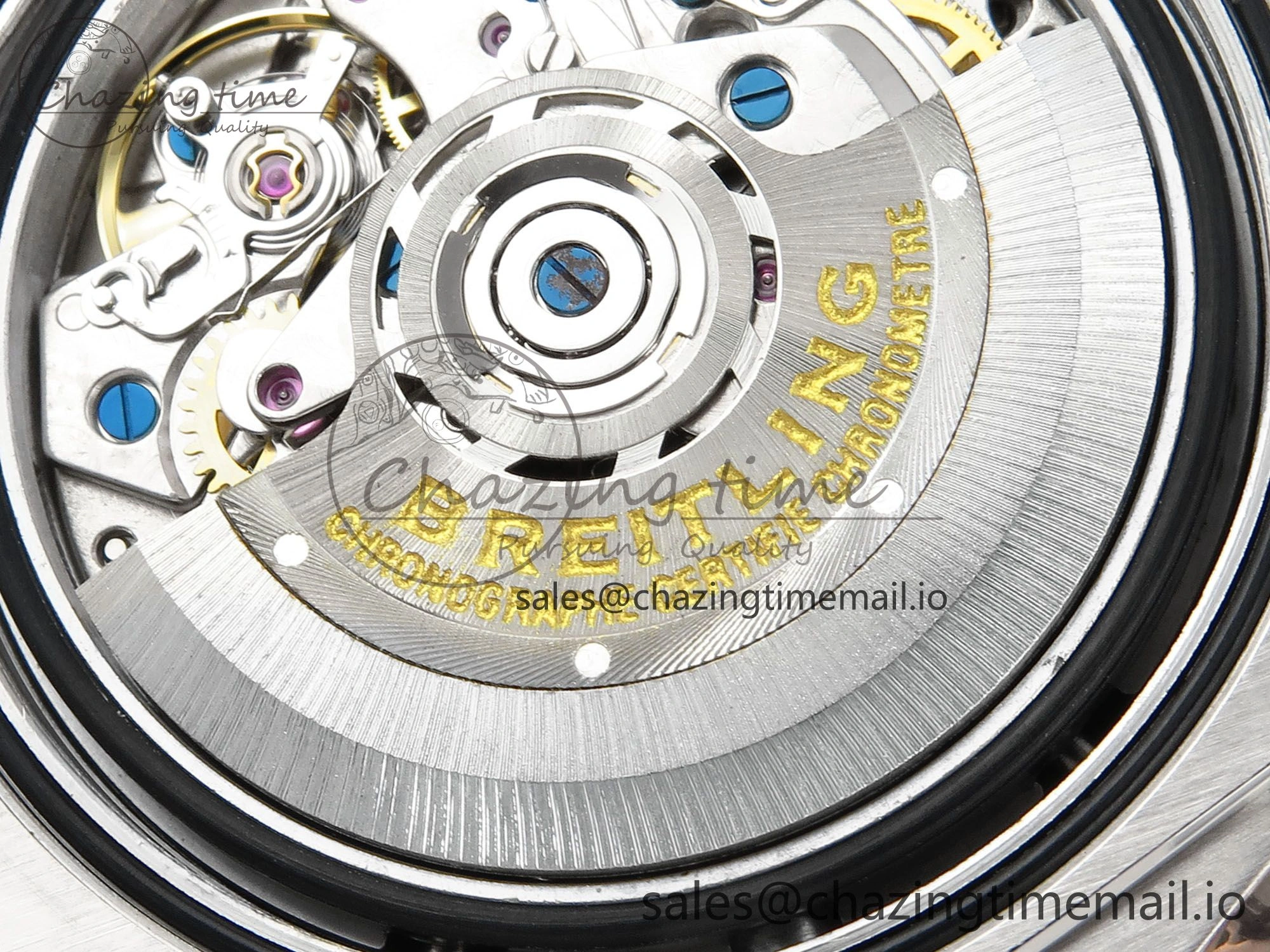 Modern Chronomat B01 44mm SS RG TF 1:1 Best Edition Brown Dial RG Bezel on SS RG Bracelet A 5462