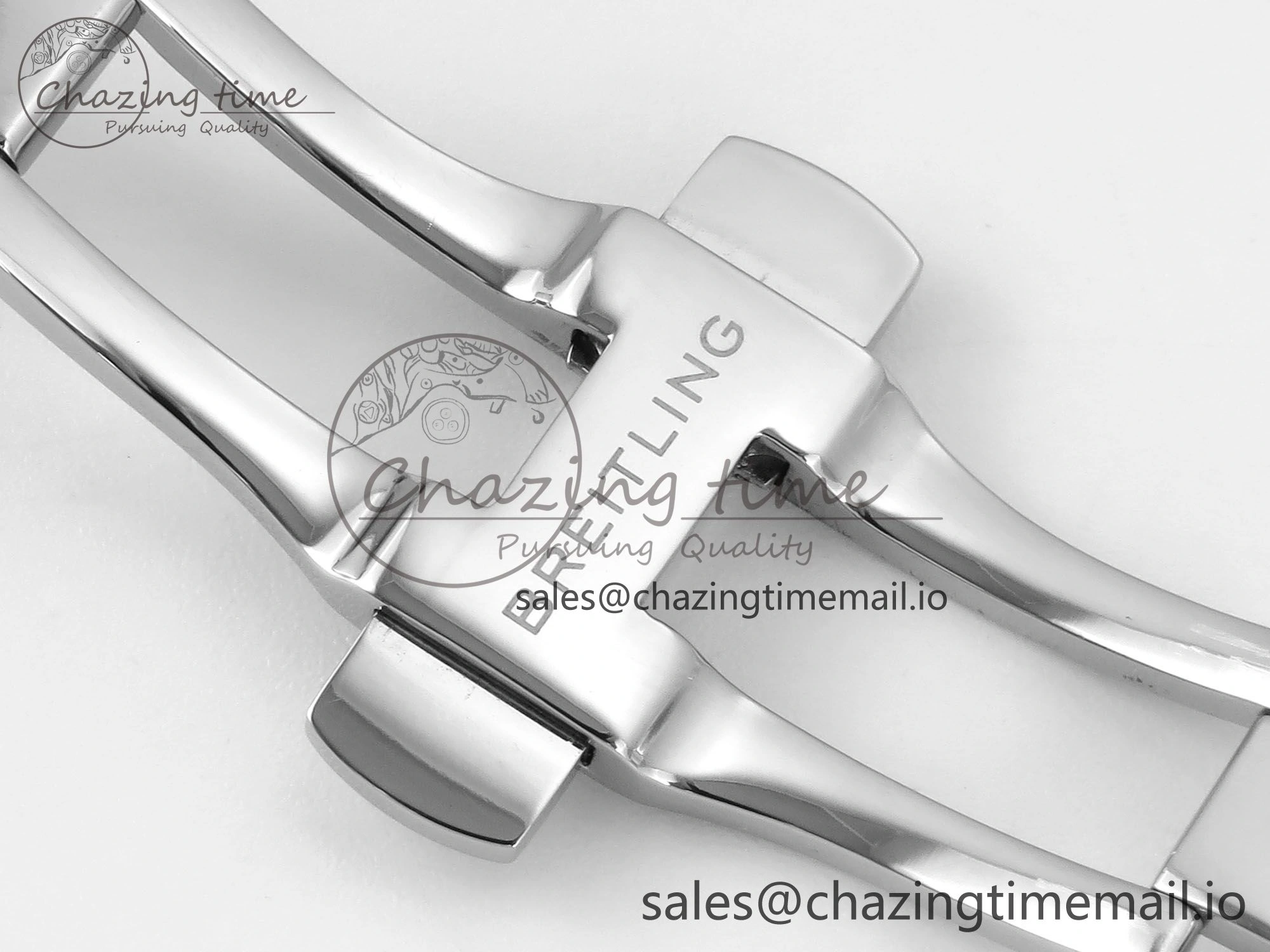 Modern Chronomat B01 44mm SS RG TF 1:1 Best Edition Brown Dial RG Bezel on SS RG Bracelet A 5462
