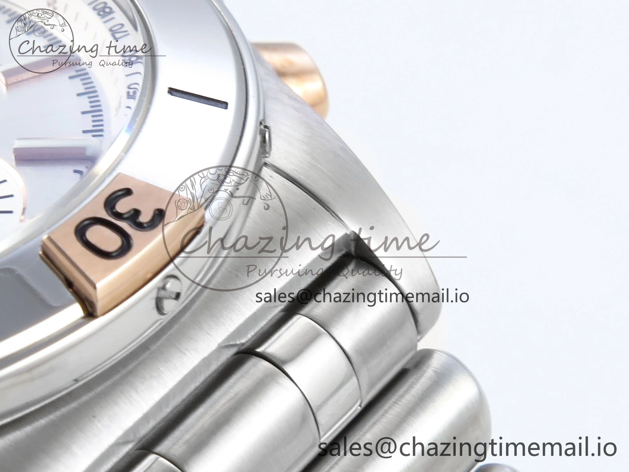 Durable Chronomat B01 44mm SS RG TF 1:1 Best Edition Silver Dial on SS Bracelet A 5461