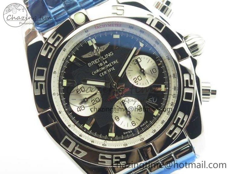 Chronomat B01 AB0110 Chrono SS GF 1:1 Best Edition Black Dial On SS Bracelet A Bright 5653