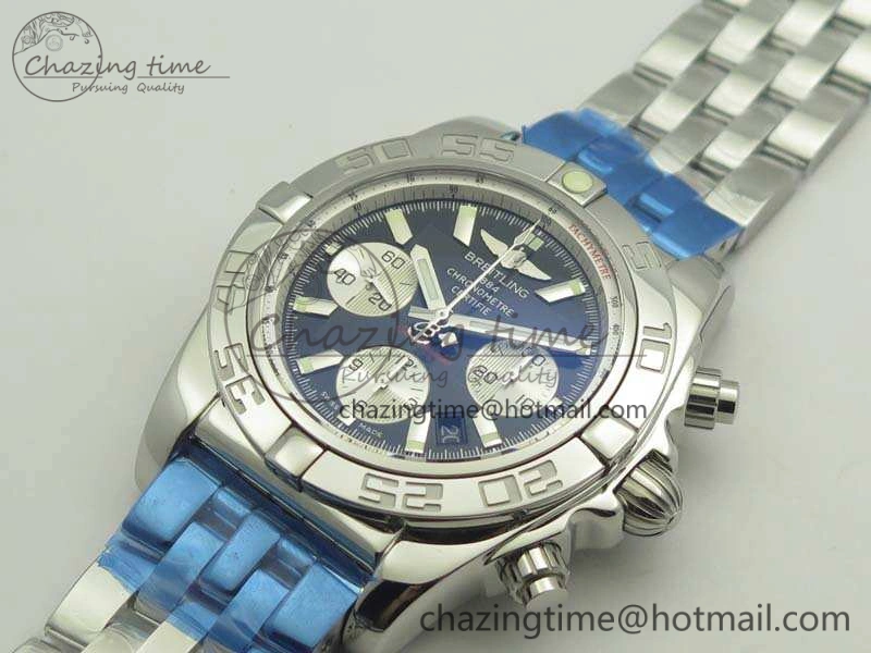 Chronomat B01 AB0110 Chrono SS GF 1:1 Best Edition Black Dial On SS Bracelet A Bright 5653