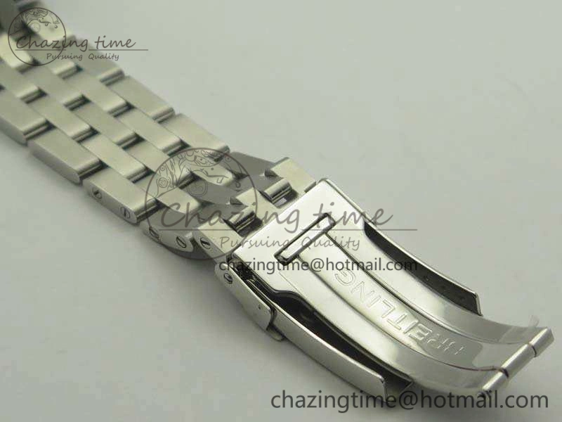 Chronomat B01 AB0110 Chrono SS GF 1:1 Best Edition Black Dial On SS Bracelet A Bright 5653