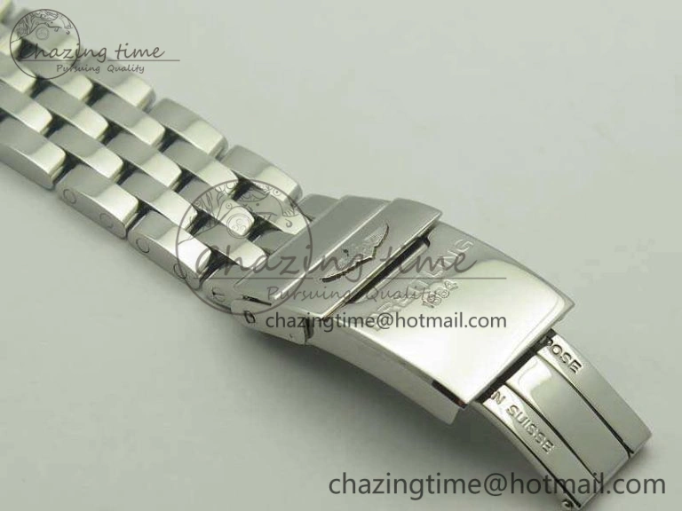 Colorful Chronomat B01 AB0110 Chrono SS GF 1:1 Best Edition Blue Dial On SS Bracelet A 5652