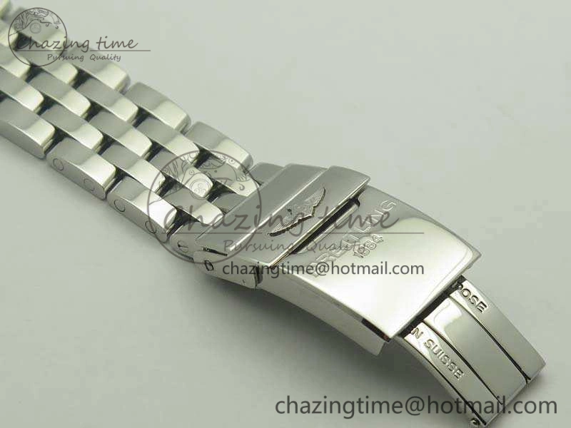 Colorful Chronomat B01 AB0110 Chrono SS GF 1:1 Best Edition Blue Dial On SS Bracelet A 5652