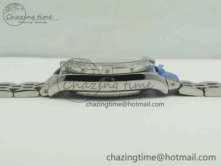 Colorful Chronomat B01 AB0110 Chrono SS GF 1:1 Best Edition Blue Dial On SS Bracelet A 5652