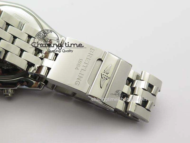 Chronomat B01 Chrono SS JF 1:1 Best Edition Black Dial On SS Bracelet A EyeCatching 5771