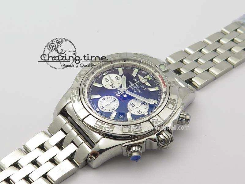 Chronomat B01 Chrono SS JF 1:1 Best Edition Black Dial On SS Bracelet A EyeCatching 5771