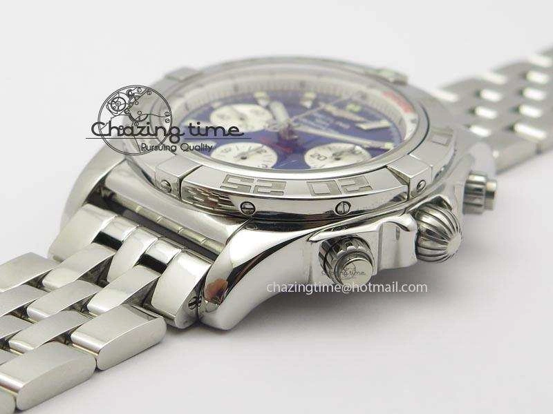 Chronomat B01 Chrono SS JF 1:1 Best Edition Blue Dial On SS Bracelet A Durable 5773