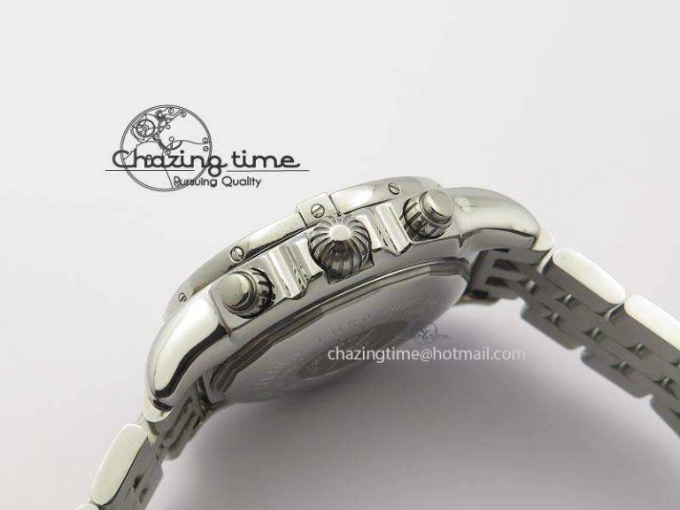 Chronomat B01 Chrono SS JF 1:1 Best Edition Blue Dial On SS Bracelet A Durable 5773