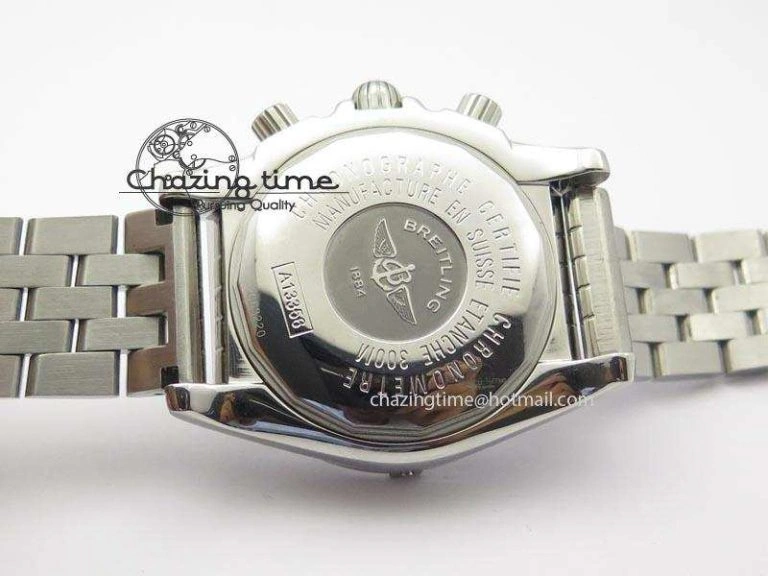 Chronomat B01 Chrono SS JF 1:1 Best Edition Blue Dial On SS Bracelet A Durable 5773