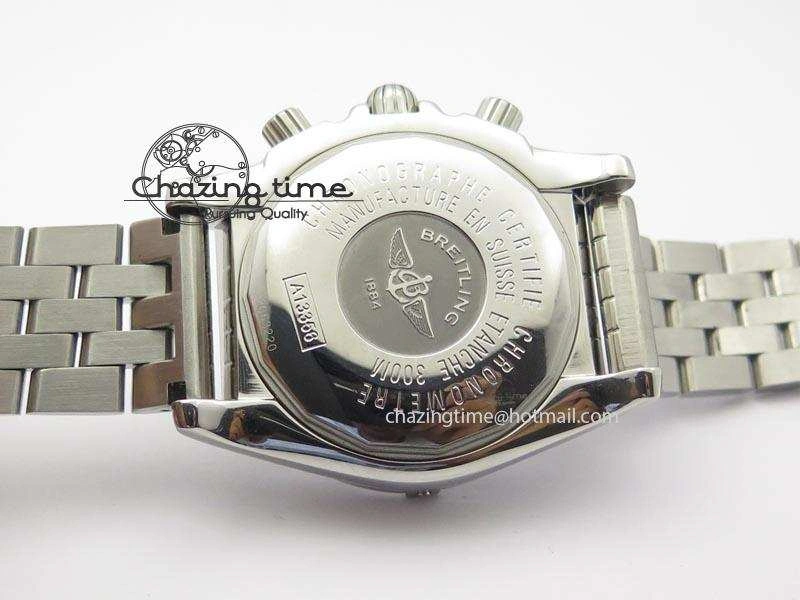 Chronomat B01 Chrono SS JF 1:1 Best Edition Blue Dial On SS Bracelet A Durable 5773