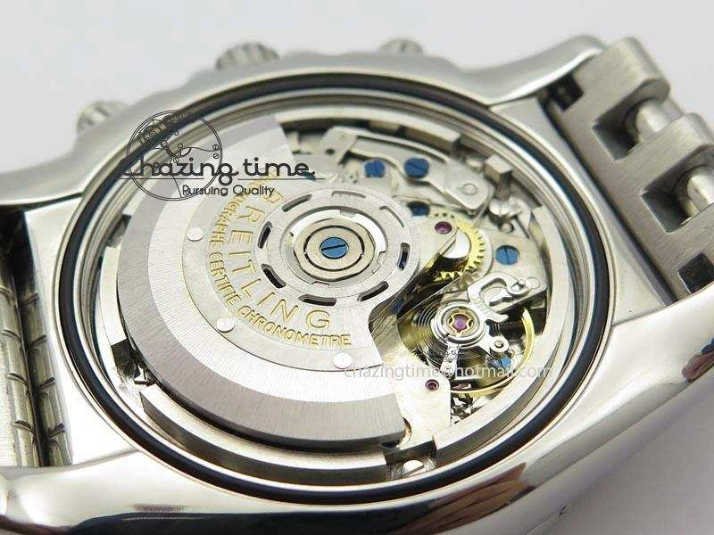 Chronomat B01 Chrono SS JF 1:1 Best Edition Gray Dial On SS Bracelet A Snug 5777