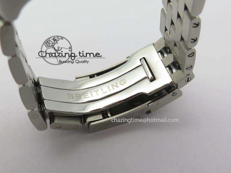 Chronomat B01 Chrono SS JF 1:1 Best Edition Gray Dial On SS Bracelet A Snug 5777