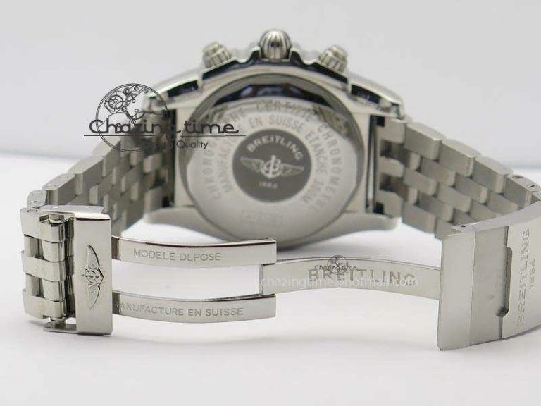 Chronomat B01 Chrono SS JF 1:1 Best Edition Gray Dial On SS Bracelet A Snug 5777
