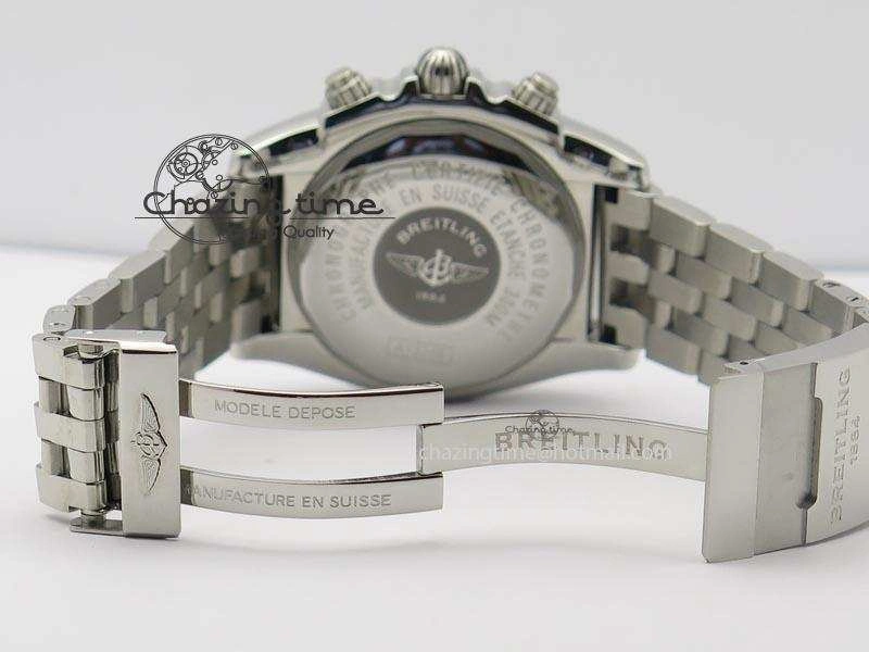 Chronomat B01 Chrono SS JF 1:1 Best Edition Gray Dial On SS Bracelet A Snug 5777
