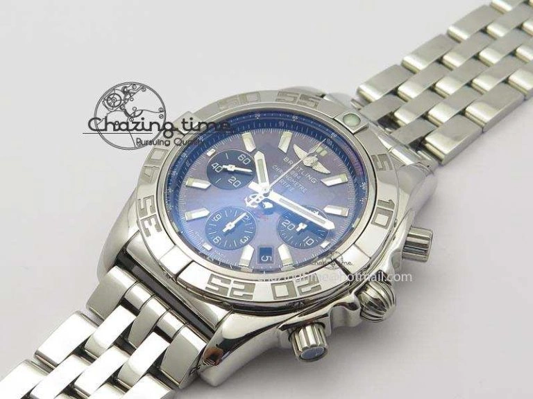 Chronomat B01 Chrono SS JF 1:1 Best Edition Gray Dial On SS Bracelet A Snug 5777