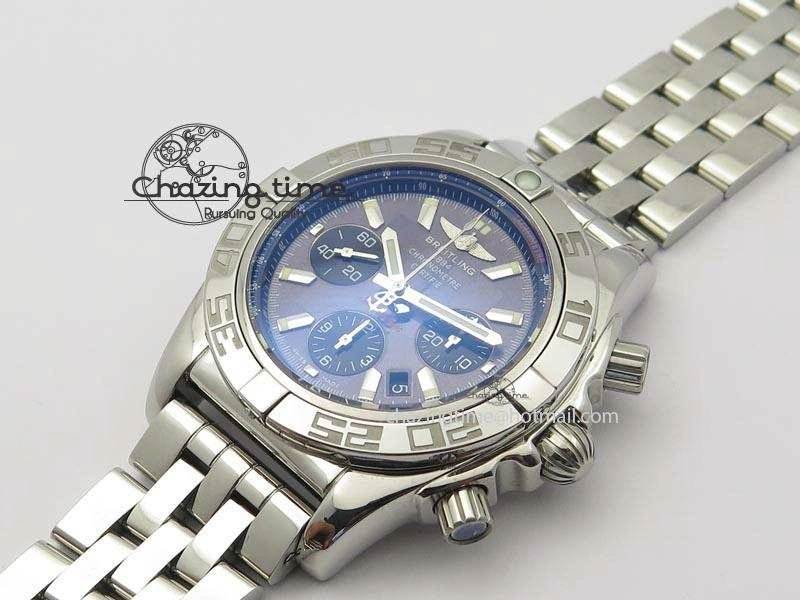 Chronomat B01 Chrono SS JF 1:1 Best Edition Gray Dial On SS Bracelet A Snug 5777