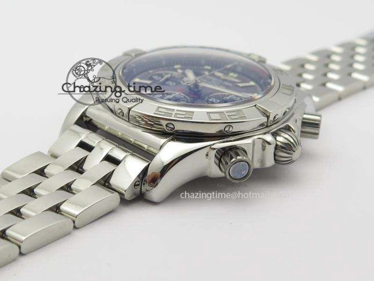 Chronomat B01 Chrono SS JF 1:1 Best Edition Gray Dial On SS Bracelet A Snug 5777