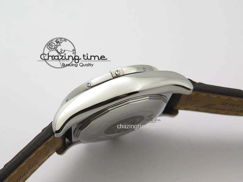 Chic Chronomat B01 Chrono SS JF 1:1 Best Edition White Dial On Brown Leather Strap A 5776
