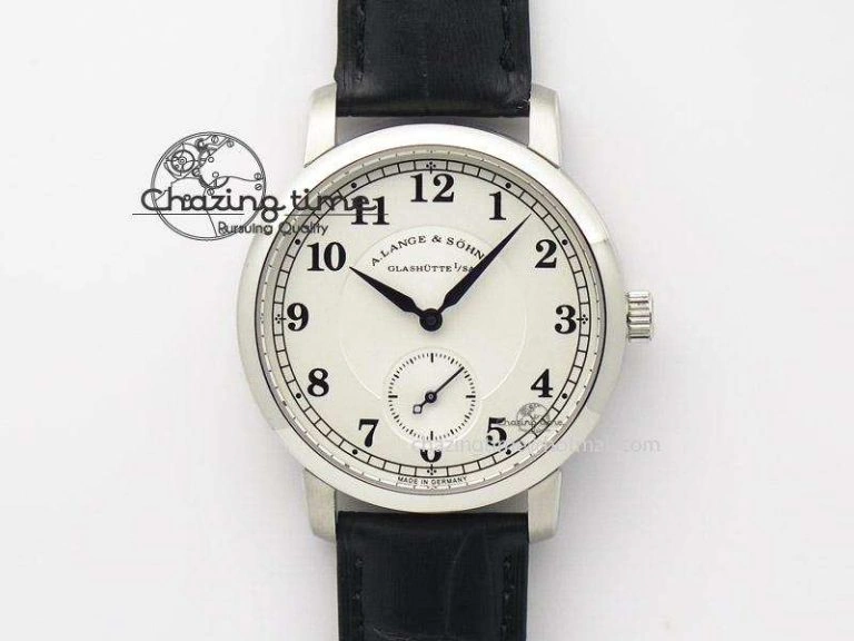 Fashionable 1815 MK Best Edition SS White Dial Sec@6 On Black Leather Strap A 4202