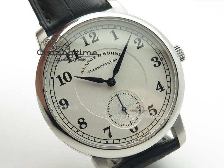 Fashionable 1815 MK Best Edition SS White Dial Sec@6 On Black Leather Strap A 4202