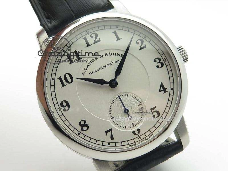 Fashionable 1815 MK Best Edition SS White Dial Sec@6 On Black Leather Strap A 4202