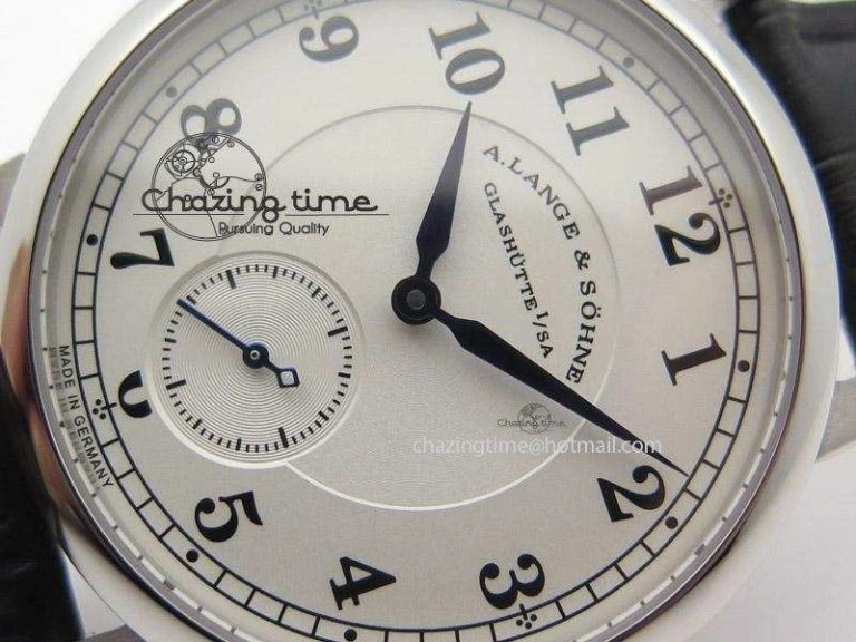 Fashionable 1815 MK Best Edition SS White Dial Sec@6 On Black Leather Strap A 4202