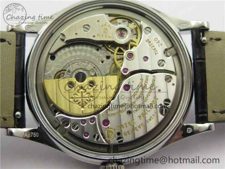 5077P-102 SS Case FLF Best Edition Real Enamel Dial 3 Black Leather strap Cal. WaterResistant 8864