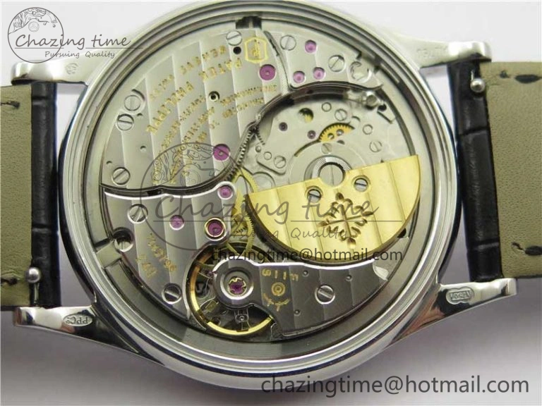 5077P-102 SS Case FLF Best Edition Real Enamel Dial 3 Black Leather strap Cal. WaterResistant 8864