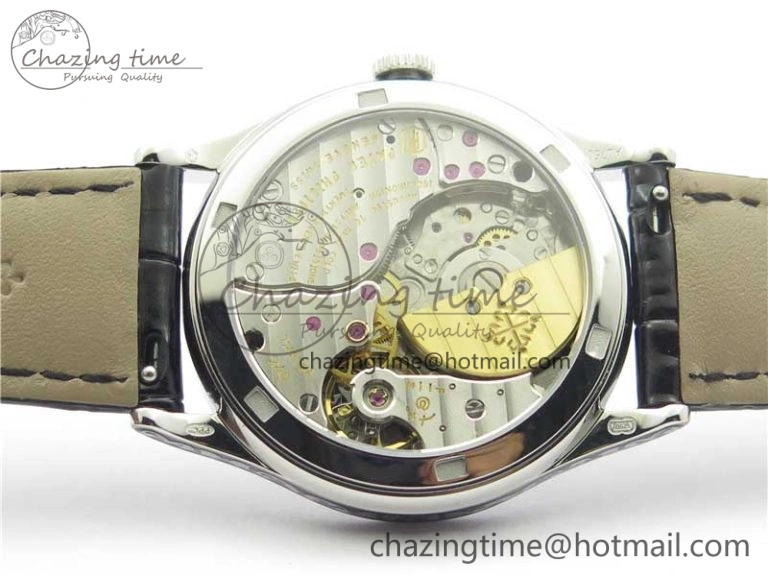 Comfortable 5088 100P-001 Engraved Case FLF Best Edition Engraved Dial on Black Leather strap Cal. 8942