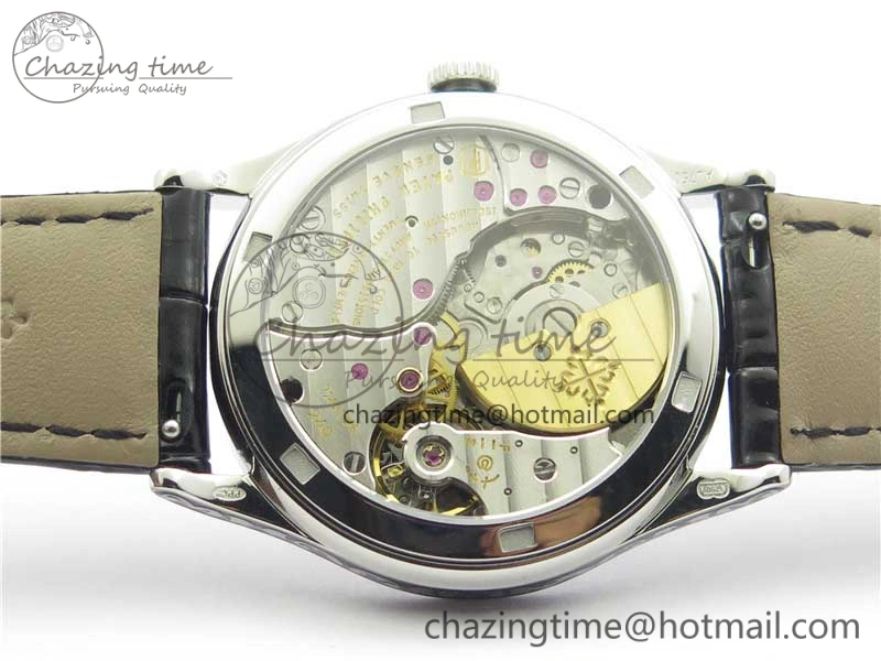 Comfortable 5088 100P-001 Engraved Case FLF Best Edition Engraved Dial on Black Leather strap Cal. 8942