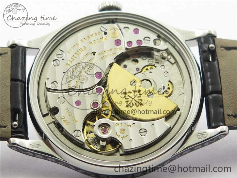 Comfortable 5088 100P-001 Engraved Case FLF Best Edition Engraved Dial on Black Leather strap Cal. 8942