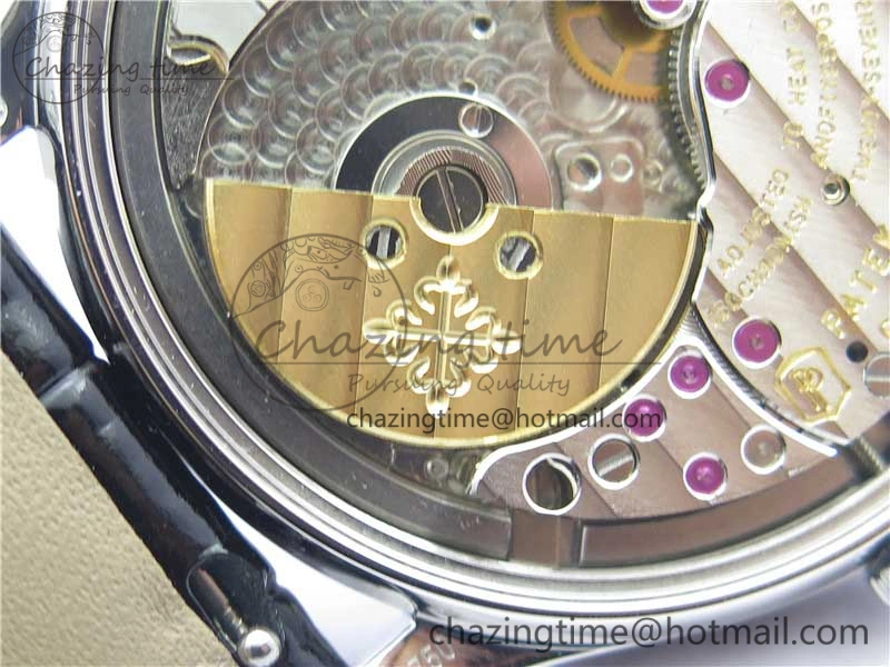 Comfortable 5088 100P-001 Engraved Case FLF Best Edition Engraved Dial on Black Leather strap Cal. 8942