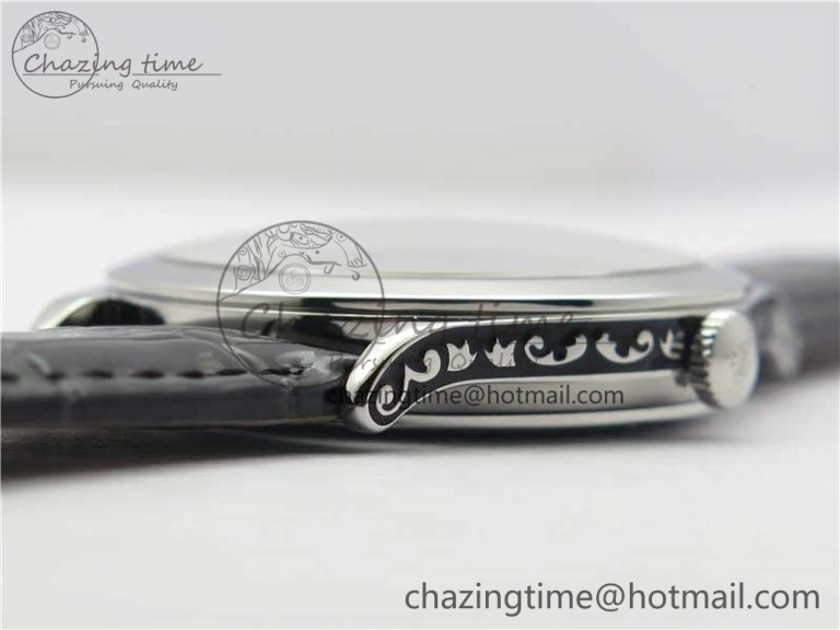 Comfortable 5088 100P-001 Engraved Case FLF Best Edition Engraved Dial on Black Leather strap Cal. 8942