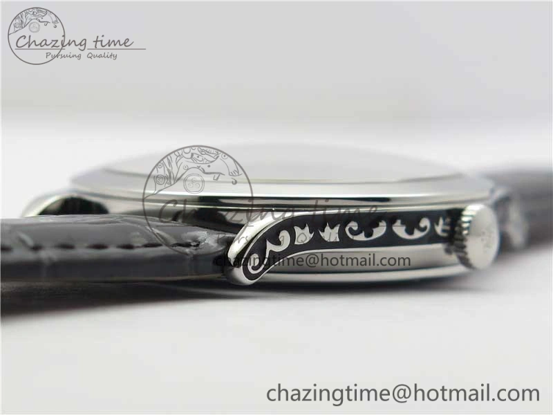 Comfortable 5088 100P-001 Engraved Case FLF Best Edition Engraved Dial on Black Leather strap Cal. 8942