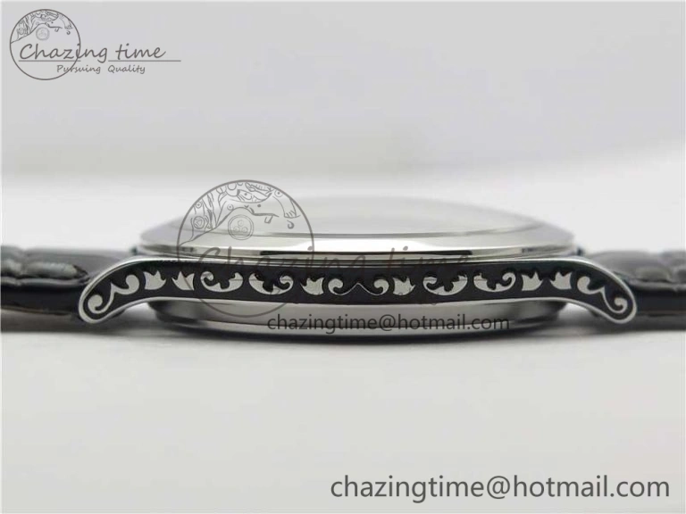 Comfortable 5088 100P-001 Engraved Case FLF Best Edition Engraved Dial on Black Leather strap Cal. 8942