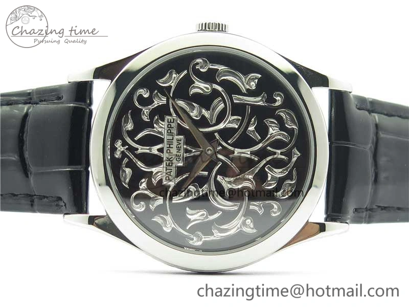 5088 100P Engraved Case FLF Best Edition Engraved Dial on Black Leather strap Cal. HighPerformance 8944