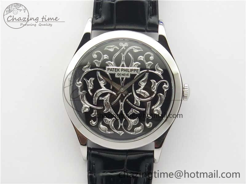 5088 100P Engraved Case FLF Best Edition Engraved Dial on Black Leather strap Cal. HighPerformance 8944