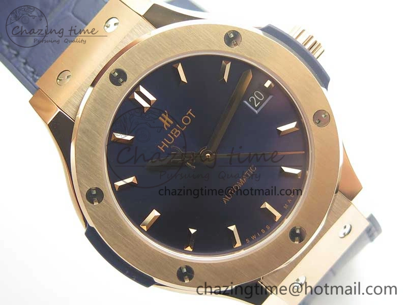 Fusion 38mm RG JJF 1:1 Best Edition Blue Dial on Blue Gummy Strap A2892 V NewStyle 6859