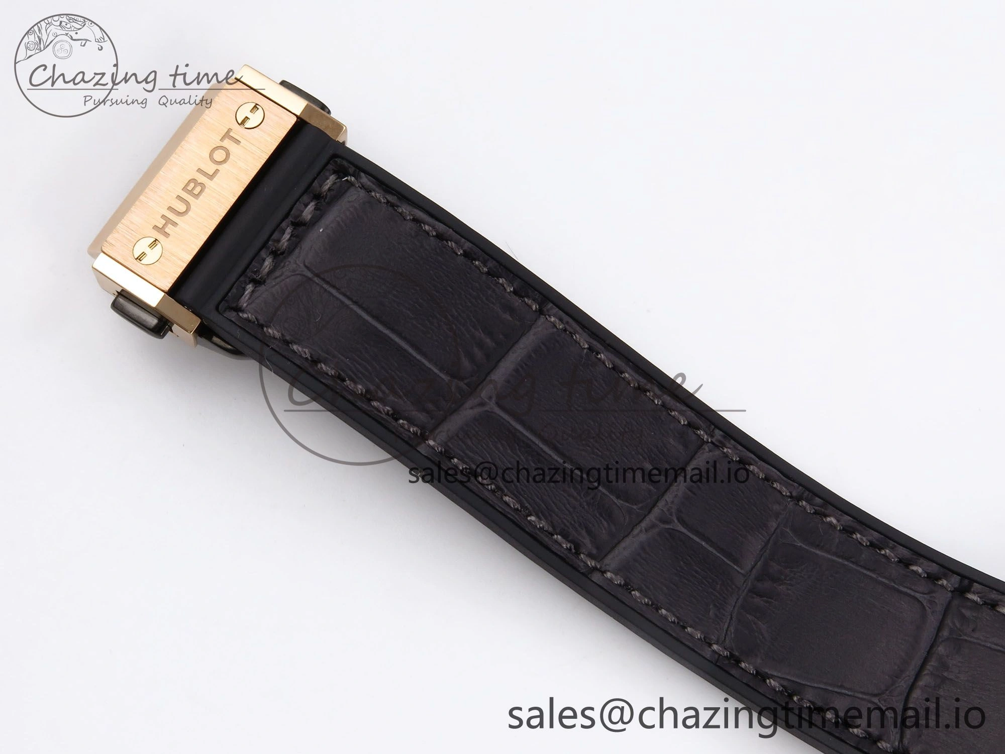 SmartChoice Fusion 38mm RG JJF 1:1 Best Edition Gray Dial on Black Gummy Leather Strap 6710