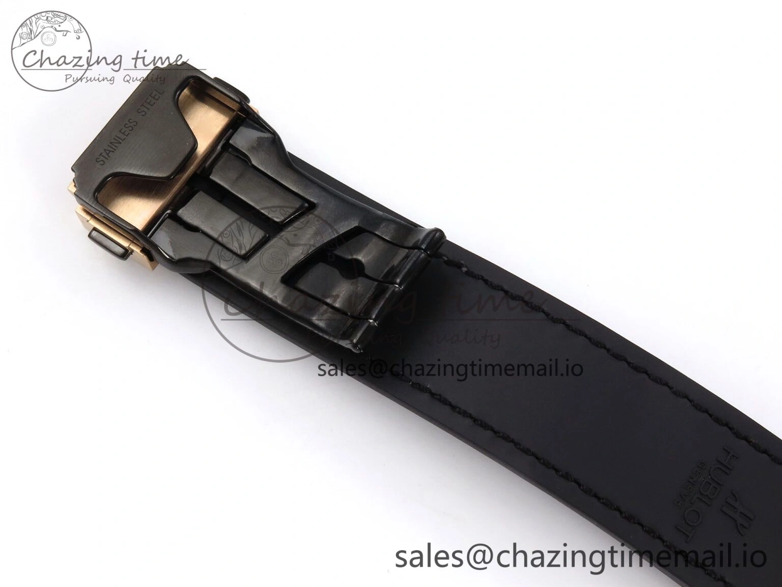 SmartChoice Fusion 38mm RG JJF 1:1 Best Edition Gray Dial on Black Gummy Leather Strap 6710