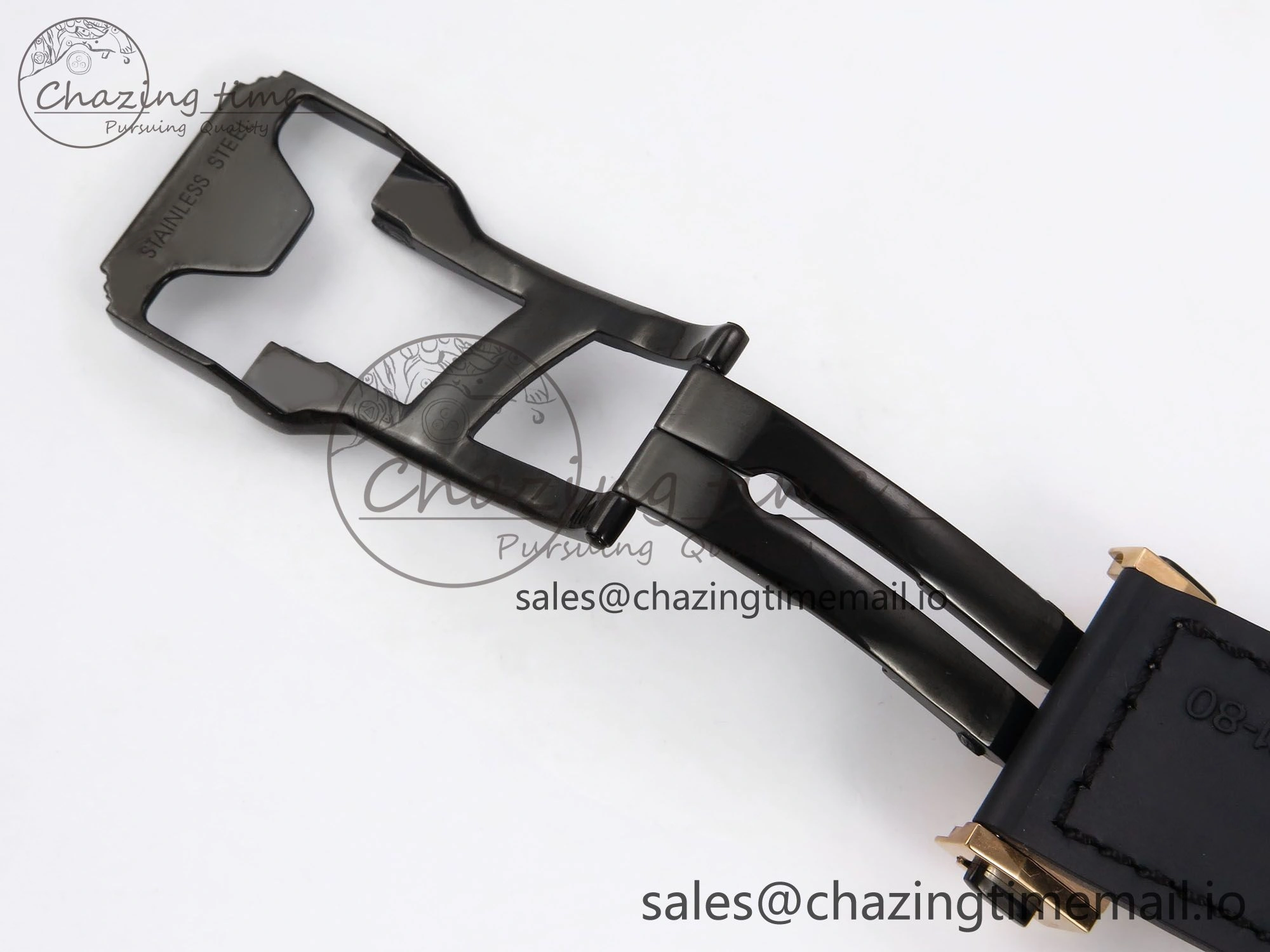 SmartChoice Fusion 38mm RG JJF 1:1 Best Edition Gray Dial on Black Gummy Leather Strap 6710