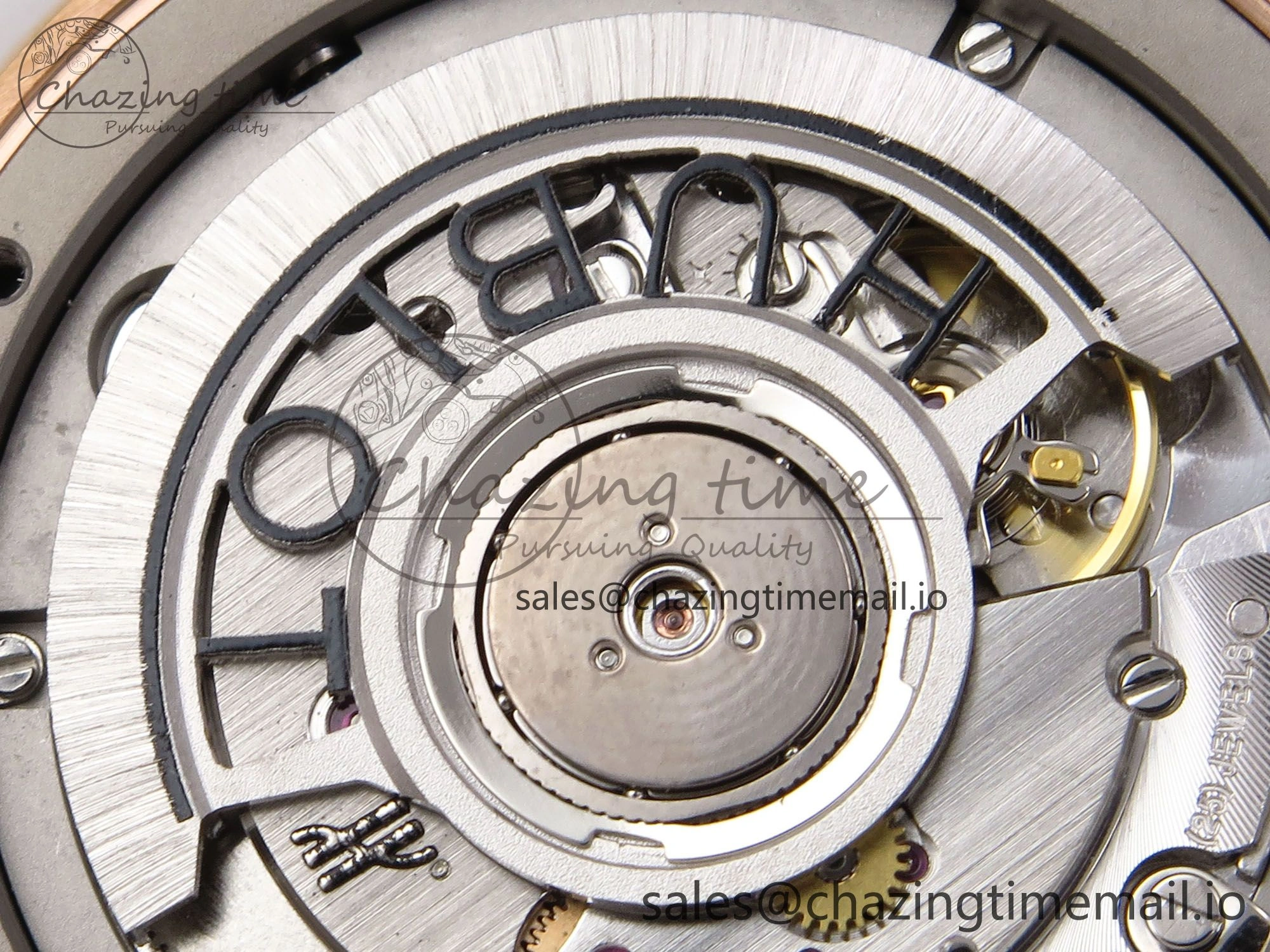 SmartChoice Fusion 38mm RG JJF 1:1 Best Edition Gray Dial on Black Gummy Leather Strap 6710