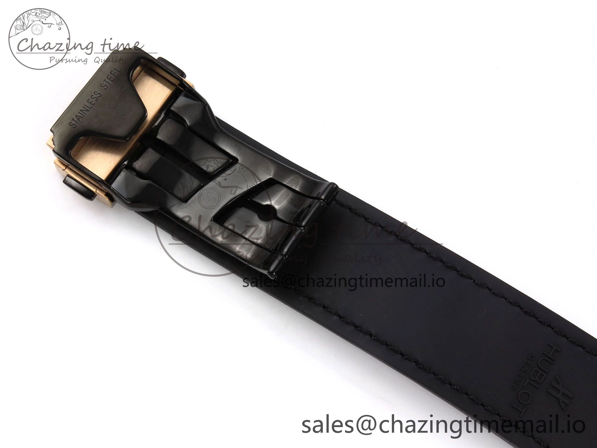 Fusion 38mm RG JJF 1:1 Best Edition White Dial on Black Gummy Leather Strap Trendsetting 6711
