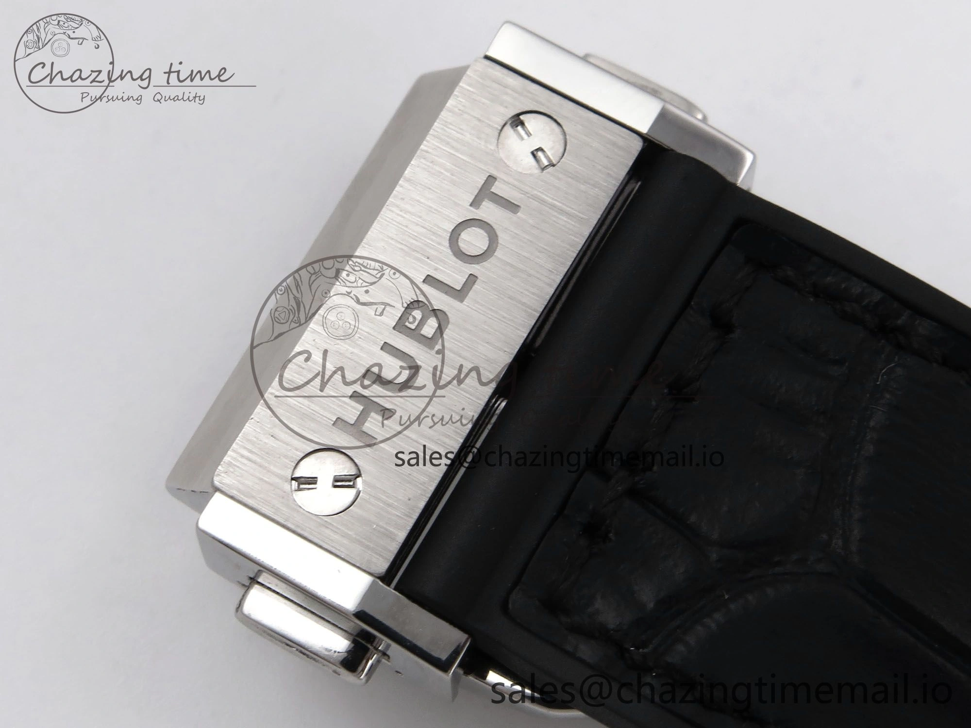 Functional Fusion 38mm SS JJF 1:1 Best Edition Black Dial on Black Gummy Leather Strap 6713