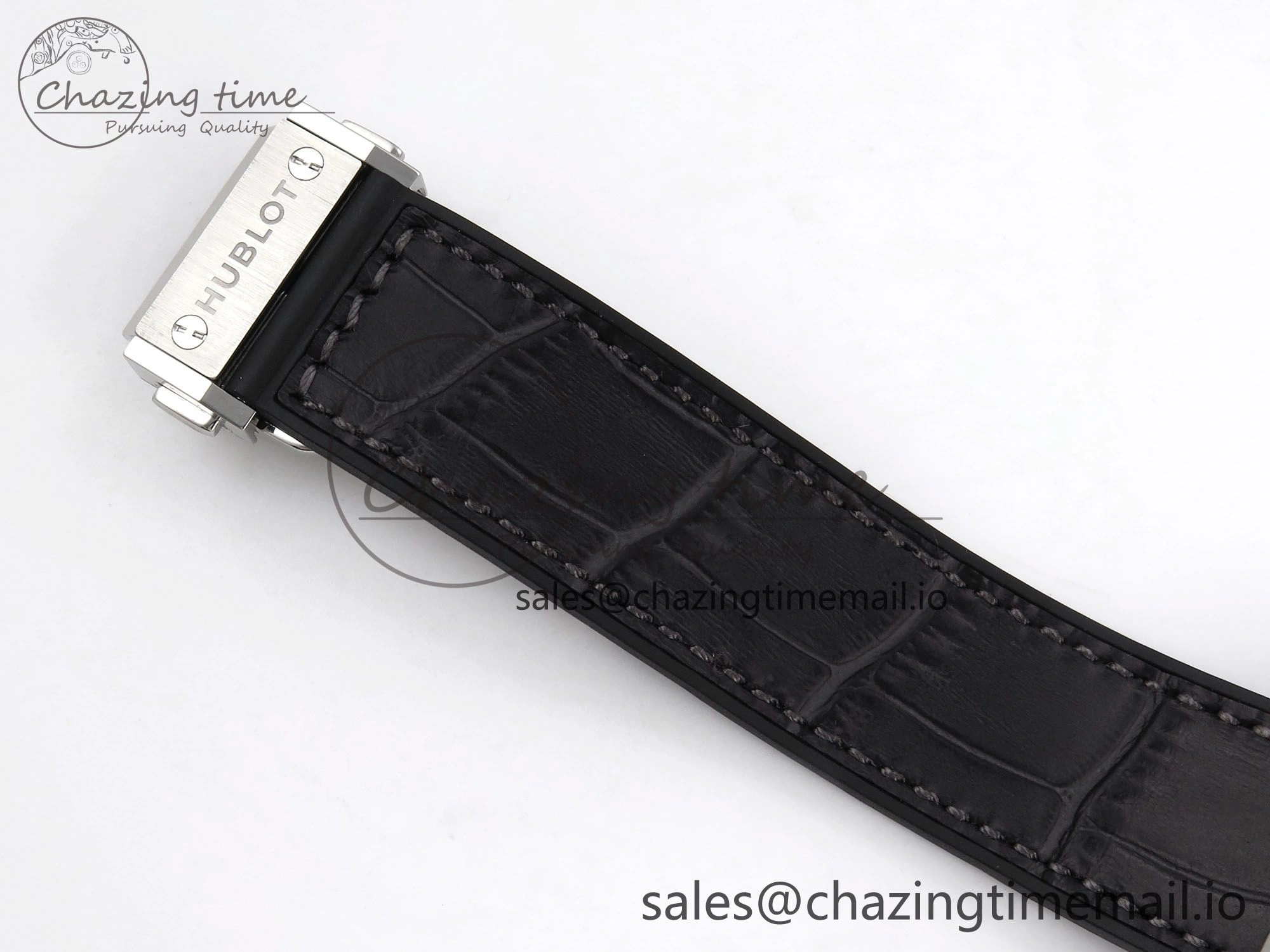 Fusion 38mm SS JJF 1:1 Best Edition Gray Dial on Black Gummy Leather Strap Premium 6714